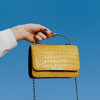 

Crocodile Pattern PU Leather Flap Bags For Women 2020 Spring Shoulder Crossbody Handbags Lady Travel Cross Body Bag bolsos sac
