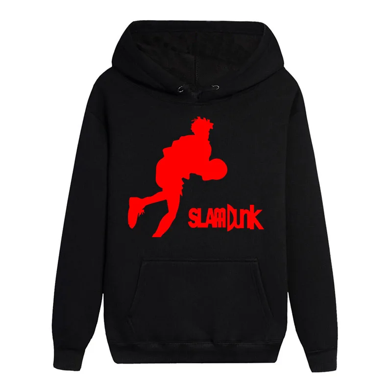 Высокое качество толстовки с длинными рукавами мультфильм SLAM DUNK Rukawa Kaede модный крутой свитер Soild цветов Топы - Цвет: 06