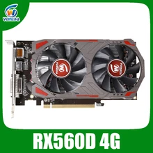Видеокарты VEINIDA Radeon RX560D, 4 Гб, GDDR5, 128 бит, PCI Express 3,0, DirectX12, видеокарта для видеокарты Amd Rx560