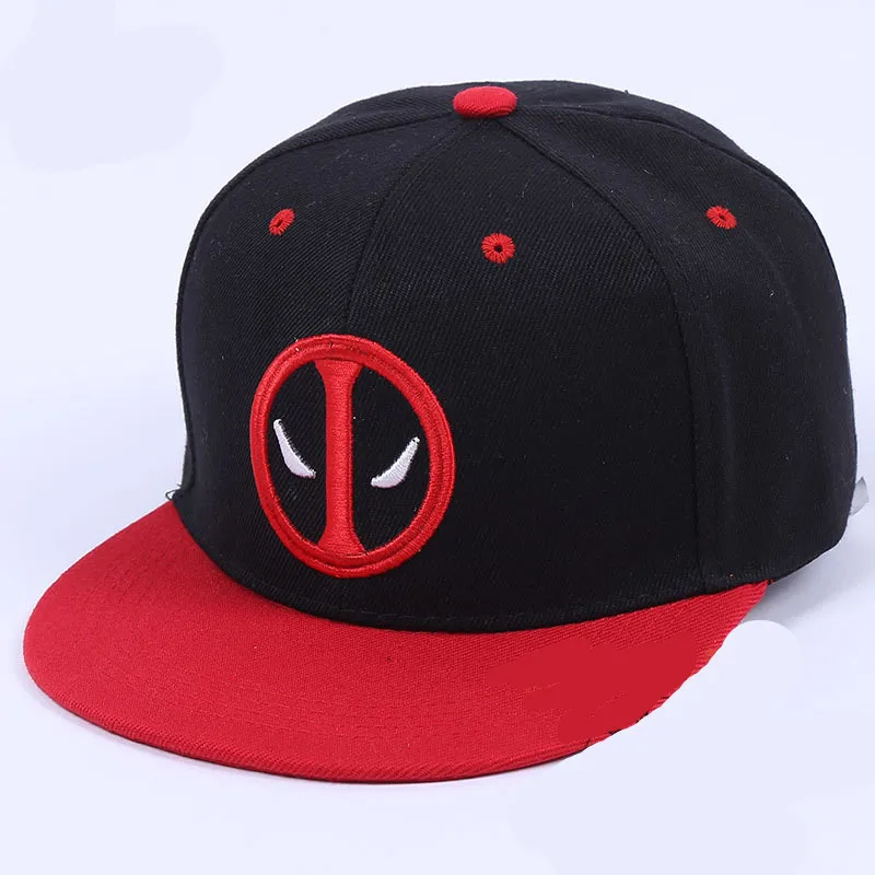 new superhero 3D Deadpool 2 cap embroidery adjustble baseball hat cotton Cosplay Hip-Hop sun hat
