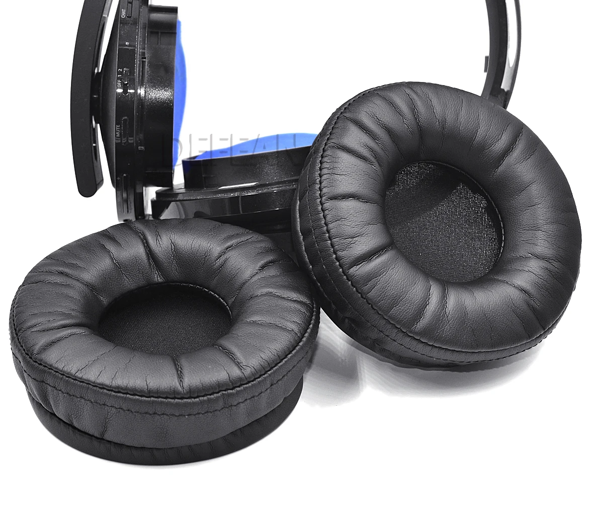 Almohadillas para los oídos PS4 Platinum – defean Almohadillas de repuesto  de piel de proteína negra y espuma viscoelástica compatibles con