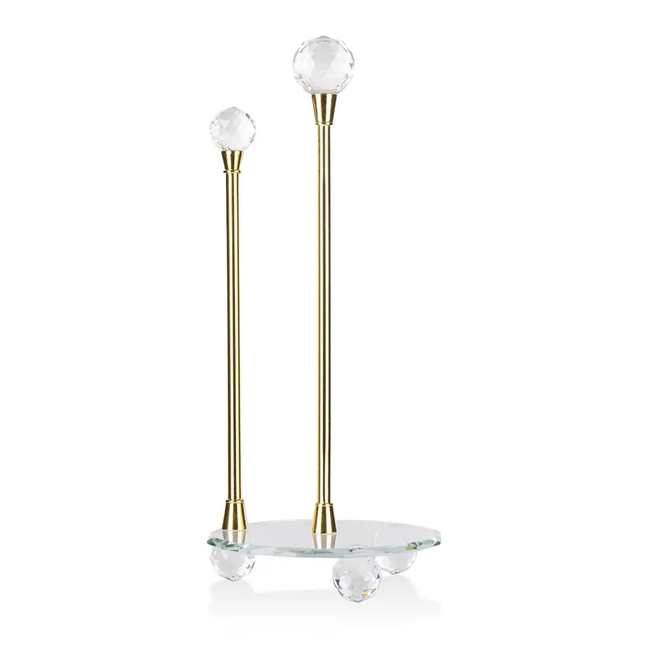 

Crystal Ball End Gold Towel Holder