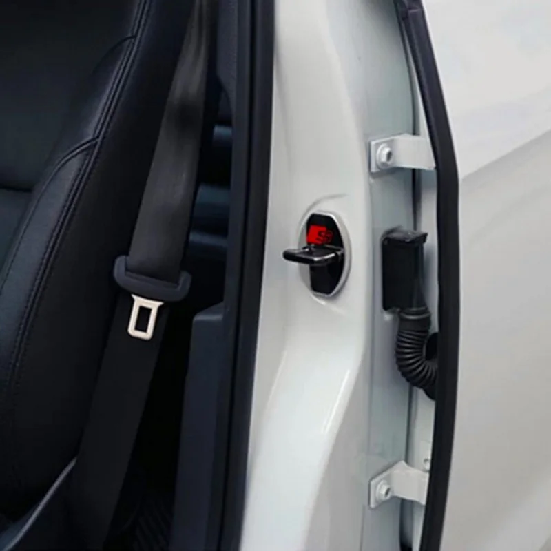 4 шт. Нержавеющая сталь крышка дверного замка автомобиля Стикеры для Audi Q3 Q4 Q5 Q6 Q7 A3 A4 A4L A5 A6 A6L A7 b8 b6 c6 b7 TT автомобильные аксессуары