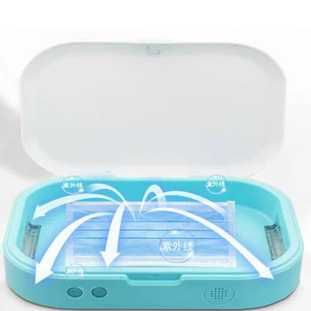 

Multifunctional UV Light Sterilizer face masks Jewelry Phones Cleaner Personal Sanitizer Disinfection Cabinet Mini Esterilizador
