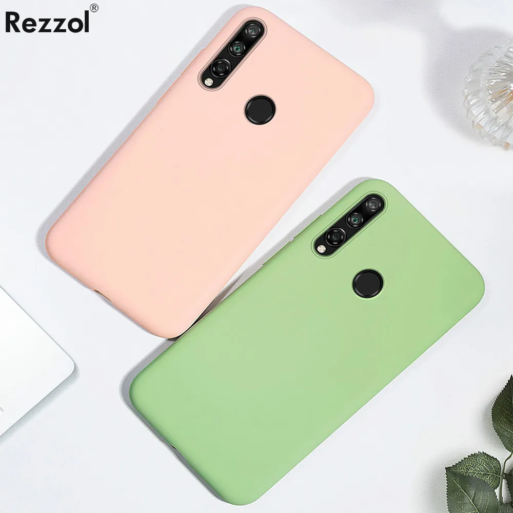 Rezzol для huawei Honor 9X Премиум жидкий силиконовый чехол гладкая детская кожа сенсорная