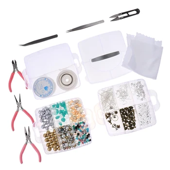 

Jewelry Making Tools Supplies Findings Starter Pliers Beading Case Accessory