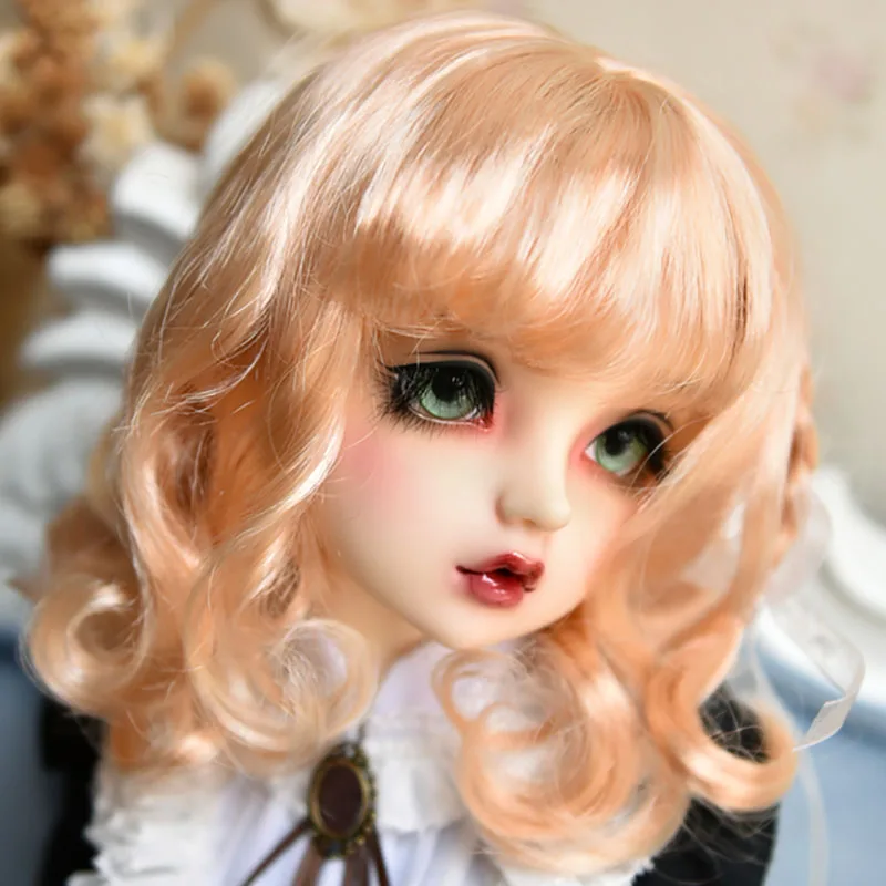 Cataleya Bjd парик имитация мохера супер мягкий Классический ветер милые воздушные челки короткая груша цветок 1/3 1/4 1/6 волосы для куклы - Color: 1