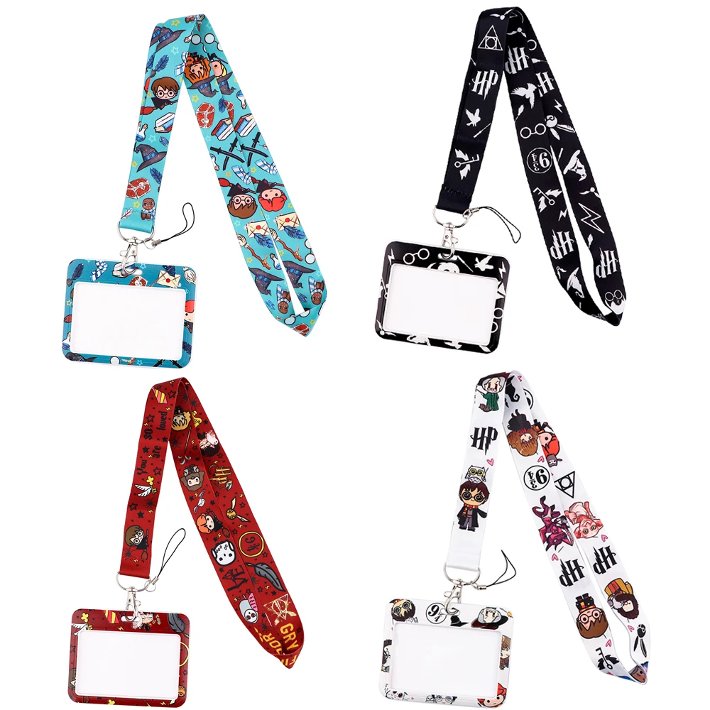 JF645 School Lanyards Cool Buttons ID Card Phone Holder Keychain USB Badge Neck Strap Hang Rope Lanyards vintage flowers neck strap straps ribbons phone buttons id card holder lanyard buttons diy hanging rope phone charm strap