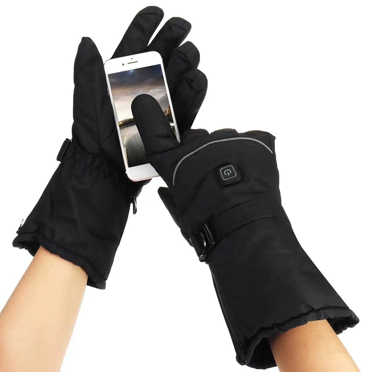 Мотоциклетные Перчатки Водонепроницаемые с подогревом Guantes Moto с сенсорным экраном на батарейках мотоциклетные гоночные перчатки для верховой езды зимние