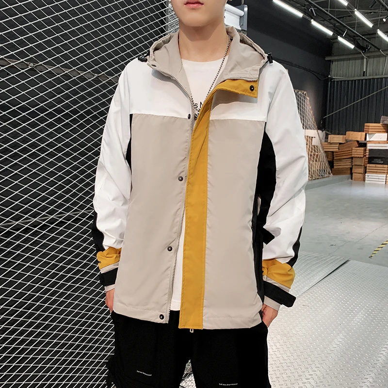 

UYUK Autumn New Work Casual Wear Korean Youth Couple Loose Large Size Student Stitching Jacket Streetwear Clothes