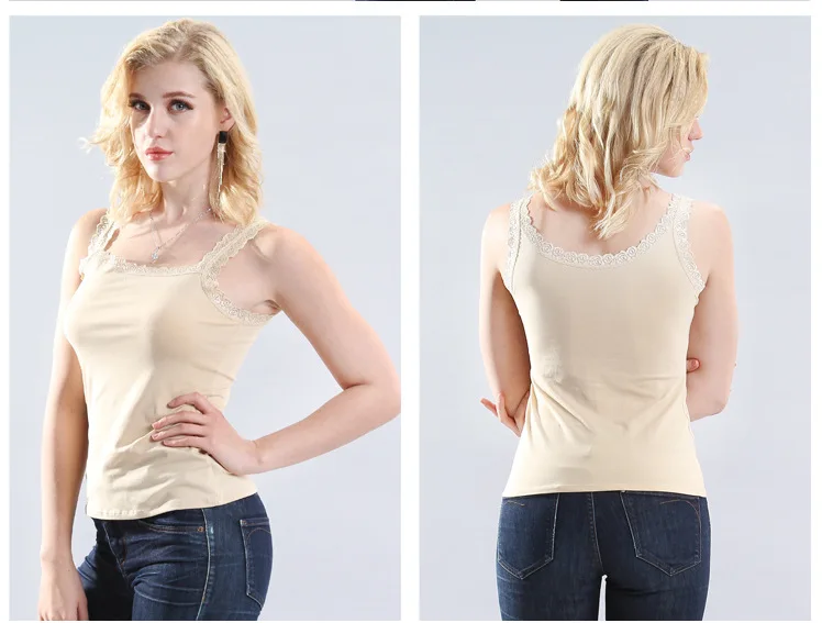 Весенне-летнее кружевное платье-майка с u-образным вырезом, женское ...