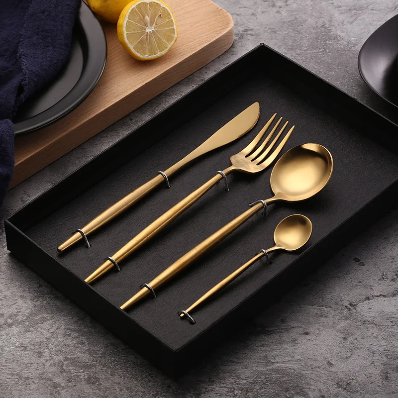 304 Stainless Steel Portugal Tableware Western Food Knife And Fork Gift Set