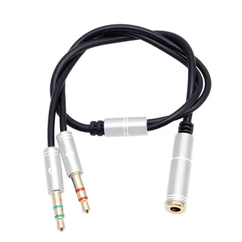 

#H40 3.5mm Cable Stereo Earphone Headphone Audio Y Splitter Jack 1 Female to 2 Male Adapter Cable drop shipping