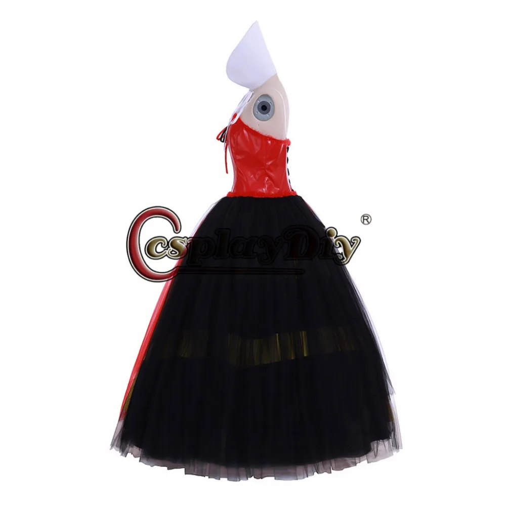 Cosplaydiy Alice In Wonderland Red Queen of Hearts Cosplay Dress Fancy Party Costume Women Girl Ball Gown Halloween Custom Made