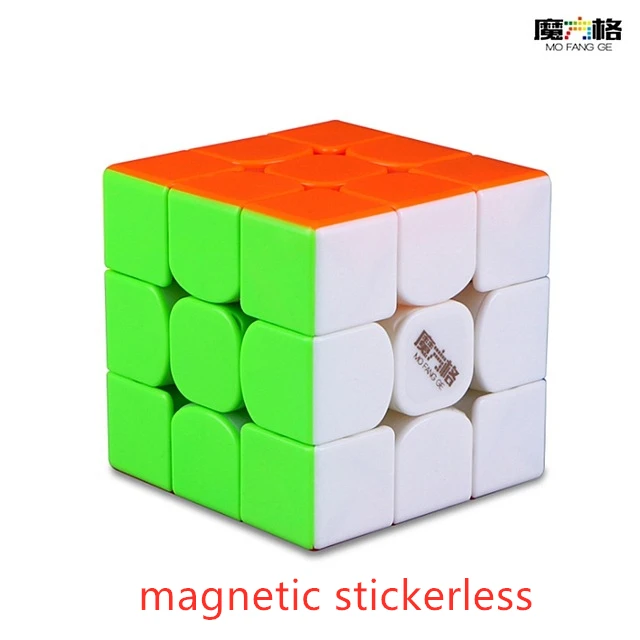 magnetic stickerless Qiyi 3x3x3 куб Thunderclap V3 Магнитный 3x3x3 волшебный куб qiyi 3x3 Магнитный скоростной куб 3x3x3 Магнитный куб 3x3 головоломка куб игрушки - Цвет: magnetic stickerless