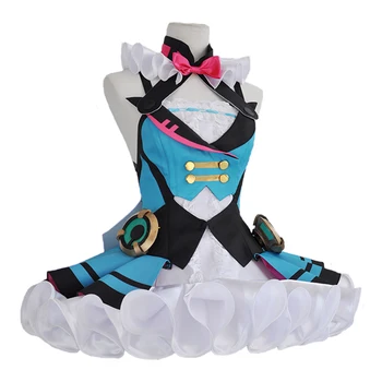 

Japan Anime Miku Magic Future Magical Mirai Cosplay Costume Vocaloid Hatsune Miku Uniform Dress Party Costumes Cosplay Wig