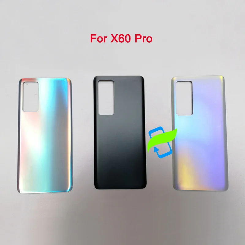 Задняя стеклянная крышка аккумулятора X60 Pro для VIVO X 60 3D стеклянный ЧЕХОЛ ДЛЯ