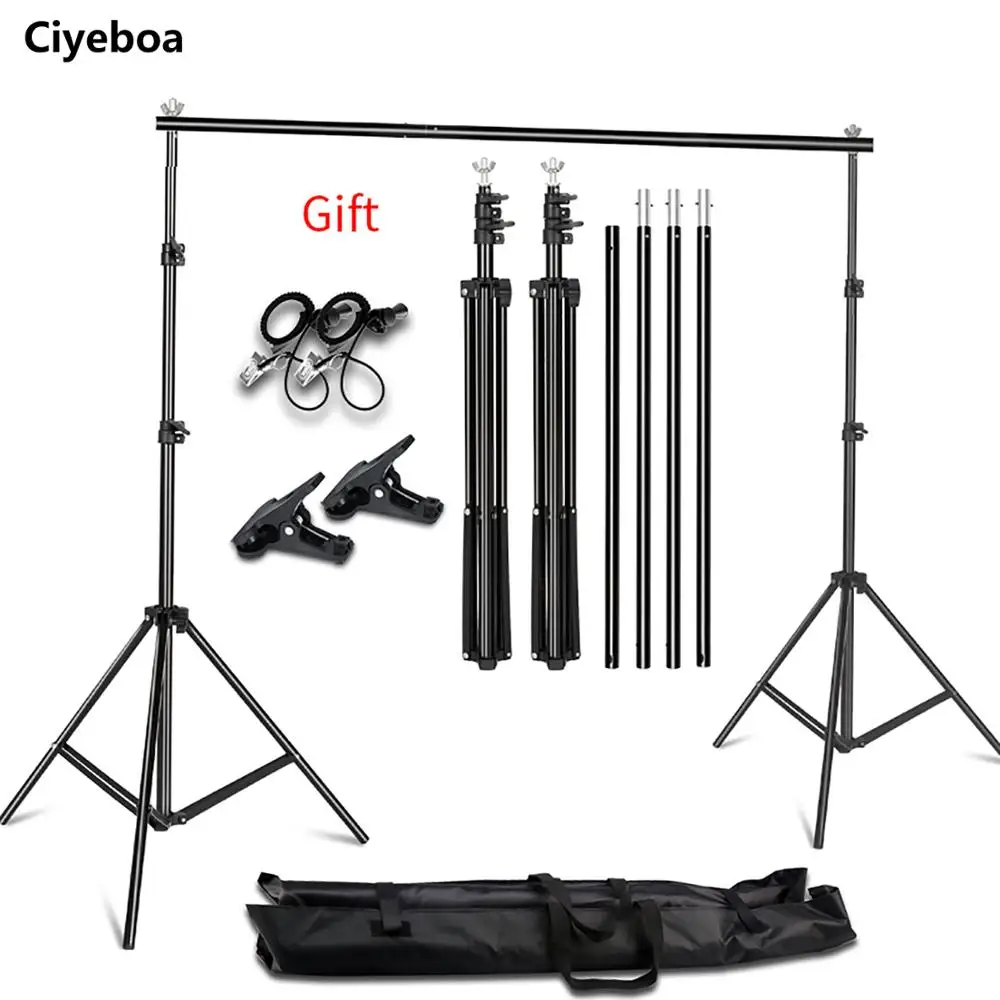 

Ciyeboa Background Support Adjustable Backdrop Support System Kit for Photo Video Studio,for Photo Shoot with bag