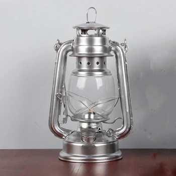 

Vintage Iron Glass Hurricane Kerosene Oil Lantern Hanging Light/Lamp for Loft,Garden Yard Patio Lawn Wedding Party