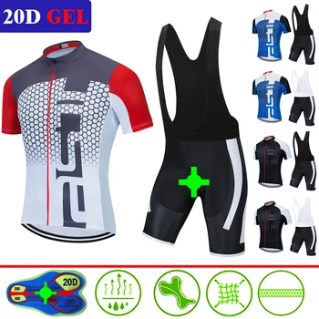 

2020 Team ltalia Cycling Clothing Set Mens Bicycle Maillot MTB Racing Ropa Ciclismo Summer Hombre Roup 20D Gel pant