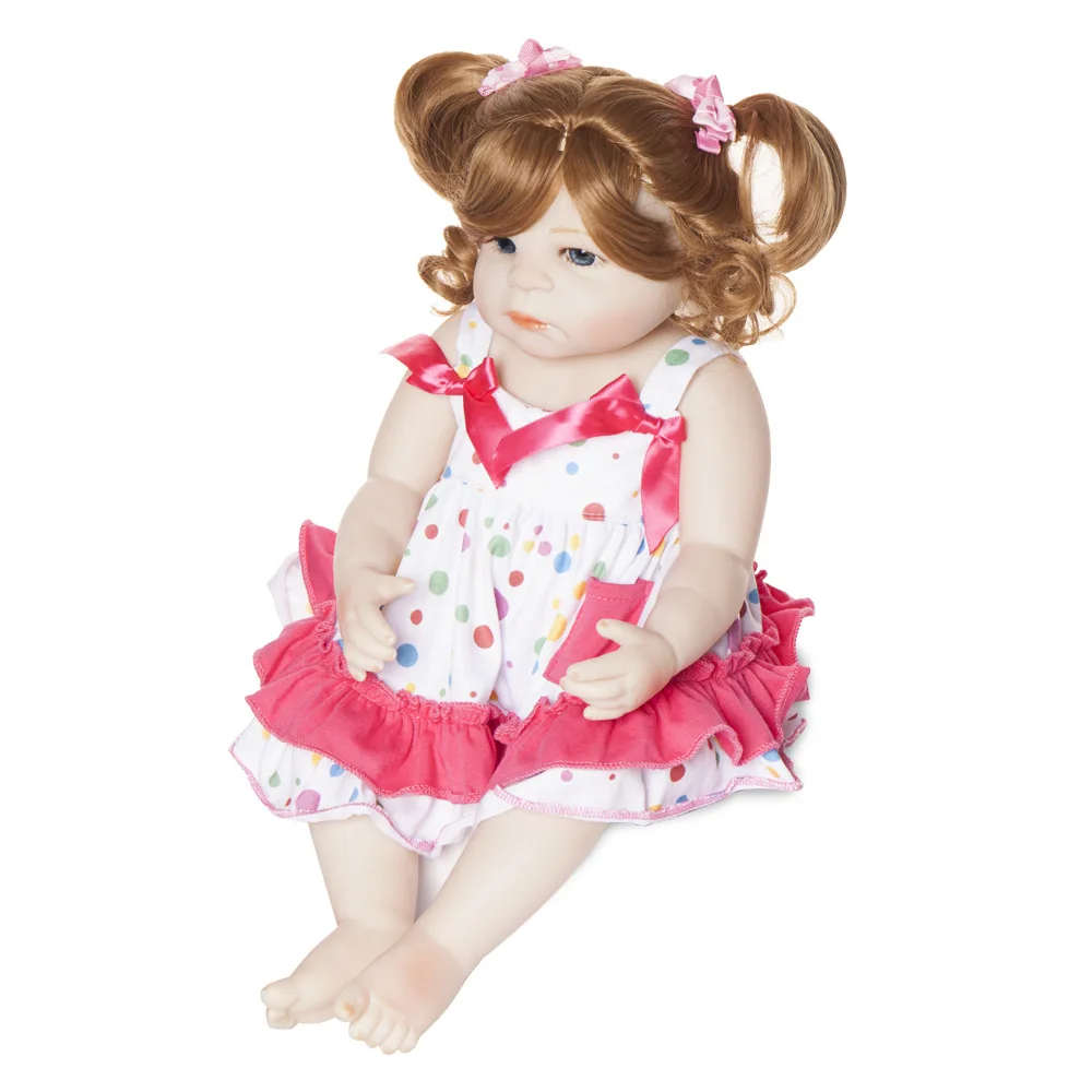 Pickwoo bebes кукла-реборн 48 см 55 см куклы для маленьких девочек Мягкие силиконовые Boneca reborn Brinquedos Bonecas детские подарки игрушки