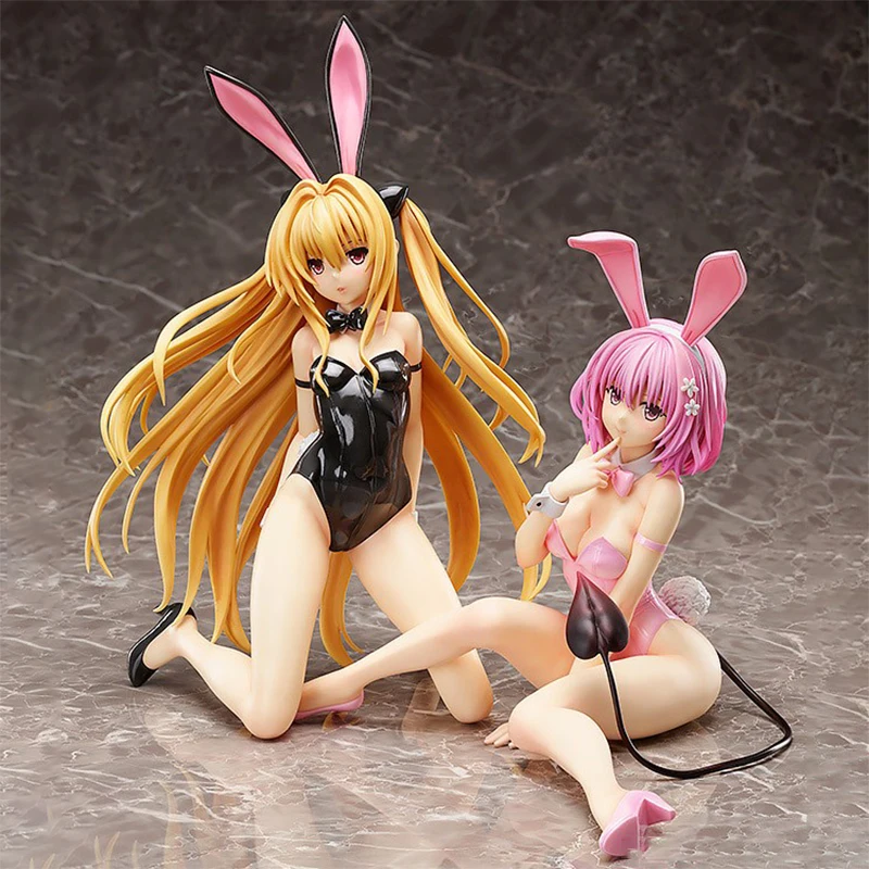 FREEing чтобы люблю золотую темноту Momo Belia Deviluke Bunny Ver. ПВХ фигурка Аниме Сексуальная