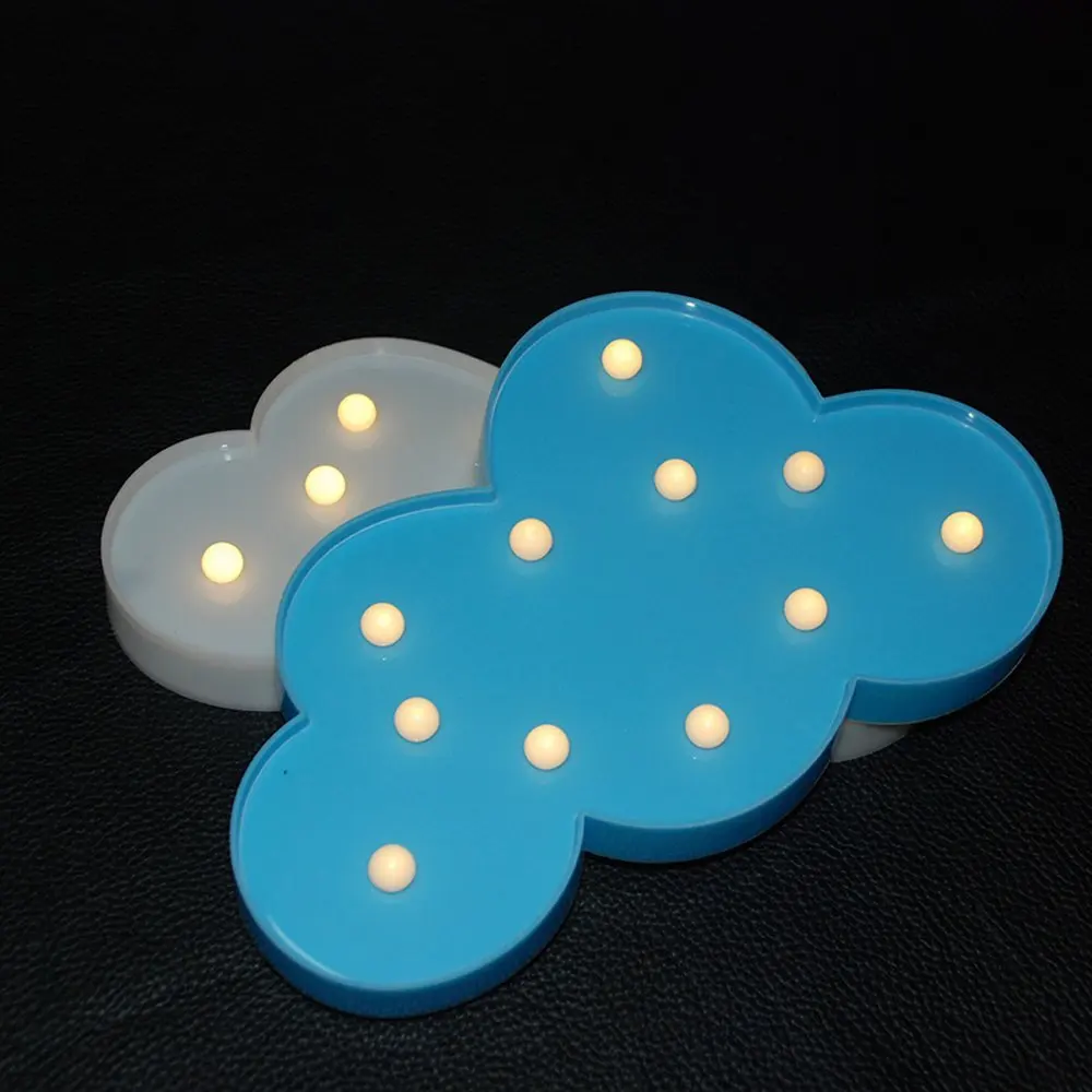 Creativity Cartoon Light Cloud 3D LED Night Lamp Battery Power Lights Chrismas Decoration Children Gift Home |