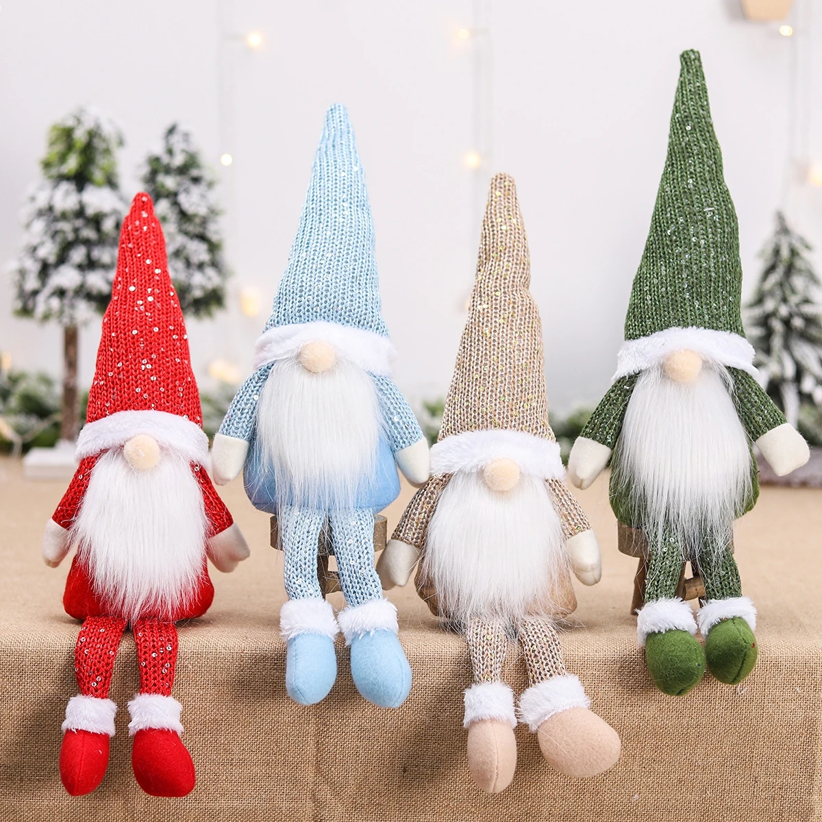 Santa Faceless Doll Christmas Decorations For Home 2022 Merry Christmas Ornament Xmas Gifts Navidad Noel Happy New Year 2023