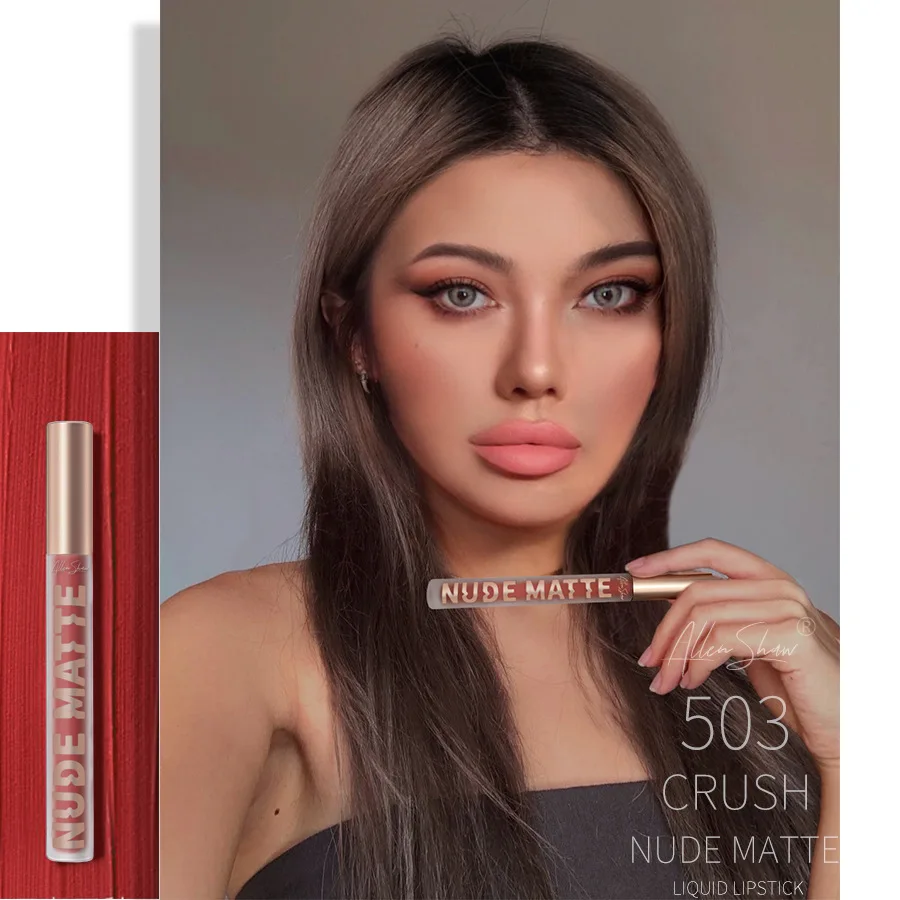 Nude rosa brilho labial shimmer à prova dwaterproof água longa duração labial matiz hidratar lábio plumper cremoso líquido batom lábios tatuagem