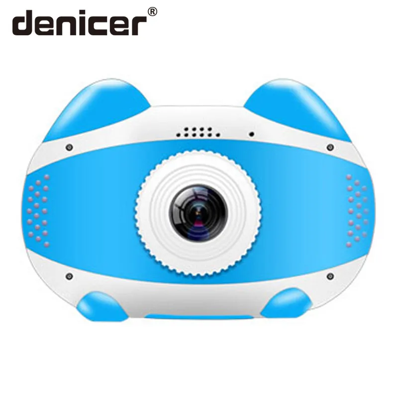 Denicer детская Мини wifi камера детские развивающие игрушки для детей детские подарки подарок на день рождения цифровая камера 1080P видеокамера - Цвет: BLUE
