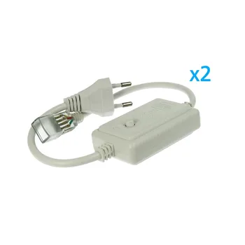 

LEDLUX CL2207809 2 PCs plug power adapter transformer Rectifier 4 Pin pitch 9mm Per reel RGB Led 220V with button Interr