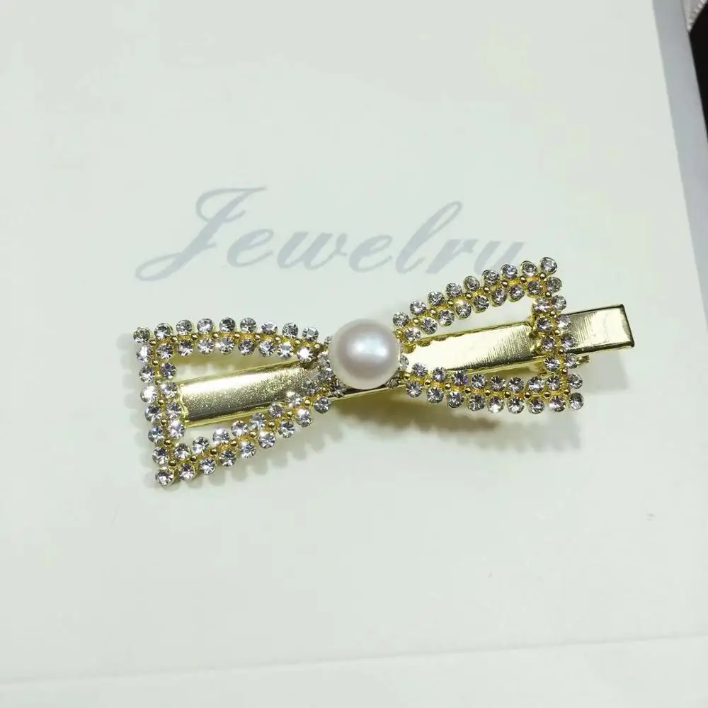 Жемчуг бренда "zhboruini" бусины заколка для волос для женщин и девочек натуральный пресноводный жемчуг ювелирные изделия заколка ручной работы заколка для волос с бантом аксессуары