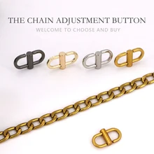 Adjustable Metal Buckle Clip Handbag Chain Length Shortening Bag Accessories Chain Bag Metal Chain Adjustment Buckle