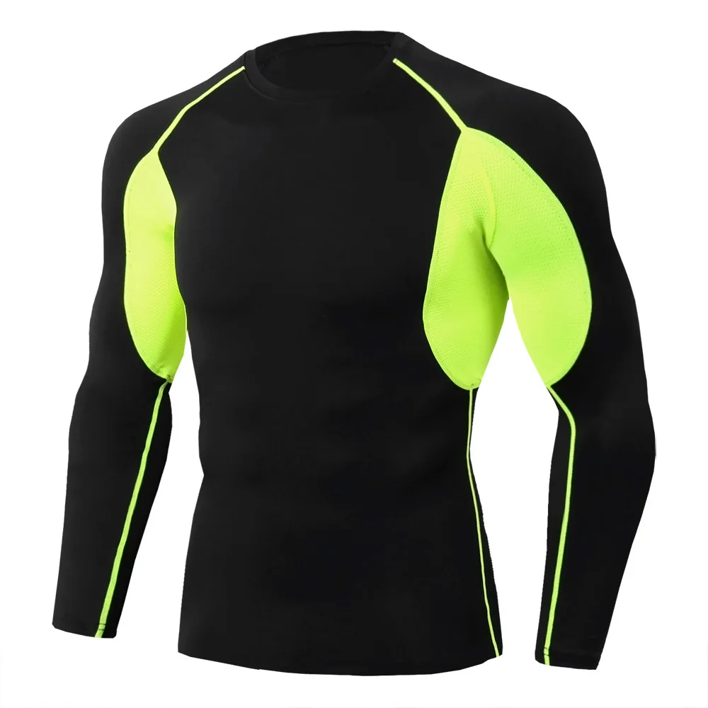 TC83 long sleeve black green mesh