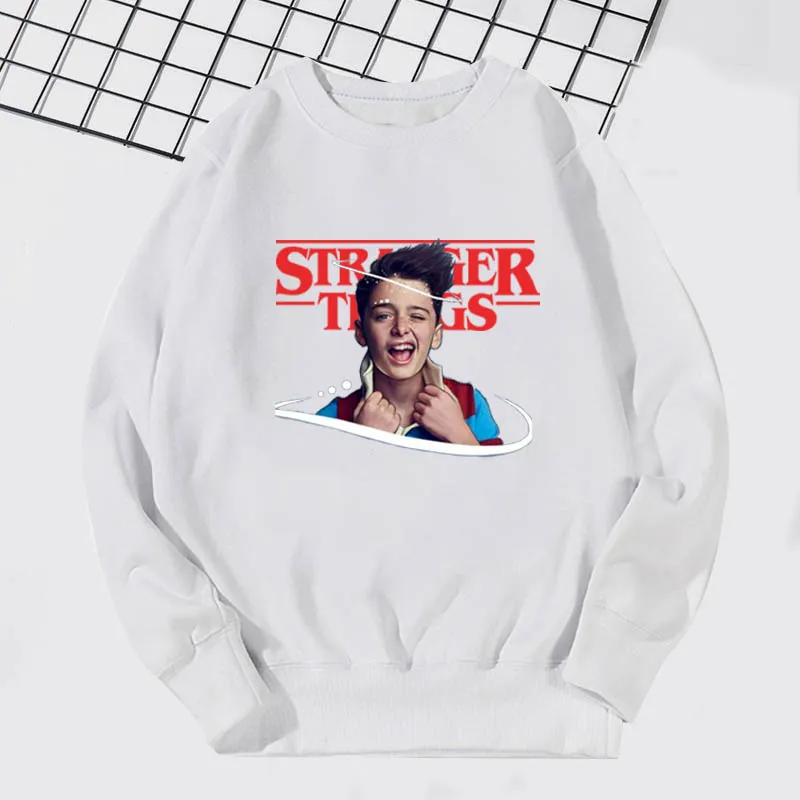 New Fashion Stranger Things Kids Winter Long Sleeve T Shirts Boys Sweatshirts Toddler Girl Hoodie Harajuku Pullover Outwear Tops - Цвет: 996h-bj-11-13-12
