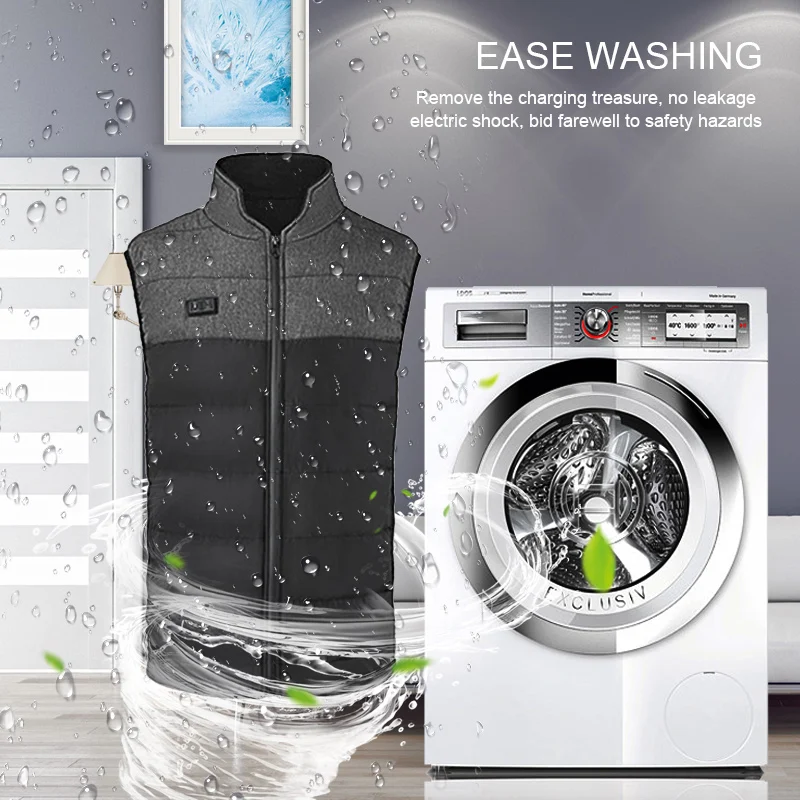 Мужской зимний уличный жилет с подогревом USB мужская куртка батареи термальная