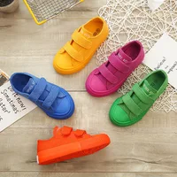 2024 New Autumn Kids Canvas Shoes Breathable Boys Girls Fashion Sneakers Children Candy Color Sport Shoes Chaussure Enfant 1