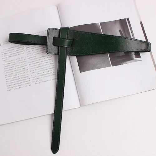 green DMY1857 XITAO, корейская мода, простые и универсальные кожаные украшения, модная новинка, зимние широкие пояса, DMY1857 - Цвет: green DMY1857