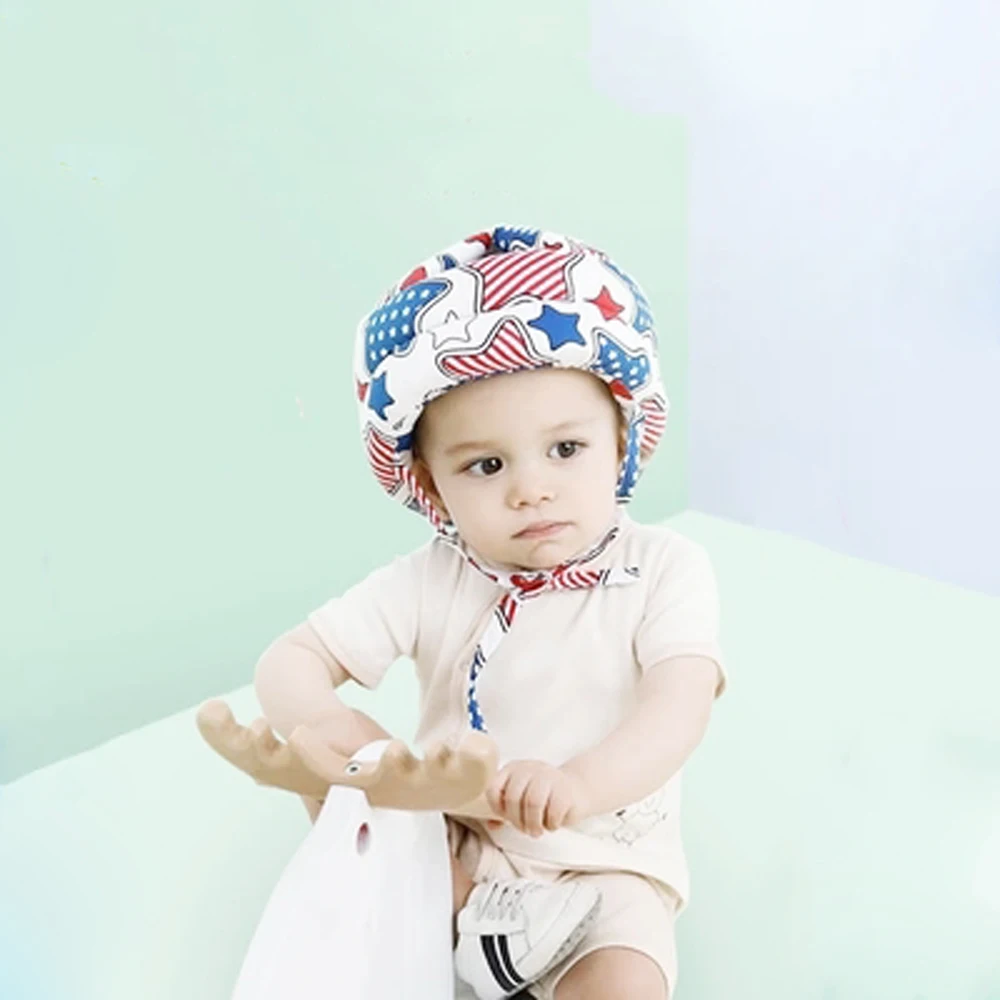 

Baby Safety Learn to Walk Cap Anti-collision Protective Hat Safety Helmet Comfortable Head Adjustable Security Protection Helmet