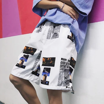 

Sport Shorts Men Casual Running Jogging Fit Linen Hip Hop Cotton Summer White Plus Size Printed Bermuda Hawaiian Shorts EE5DK