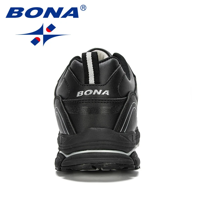 BONA 2019 кожаные кроссовки мужские для бега уличная прогулочная спортивная обувь