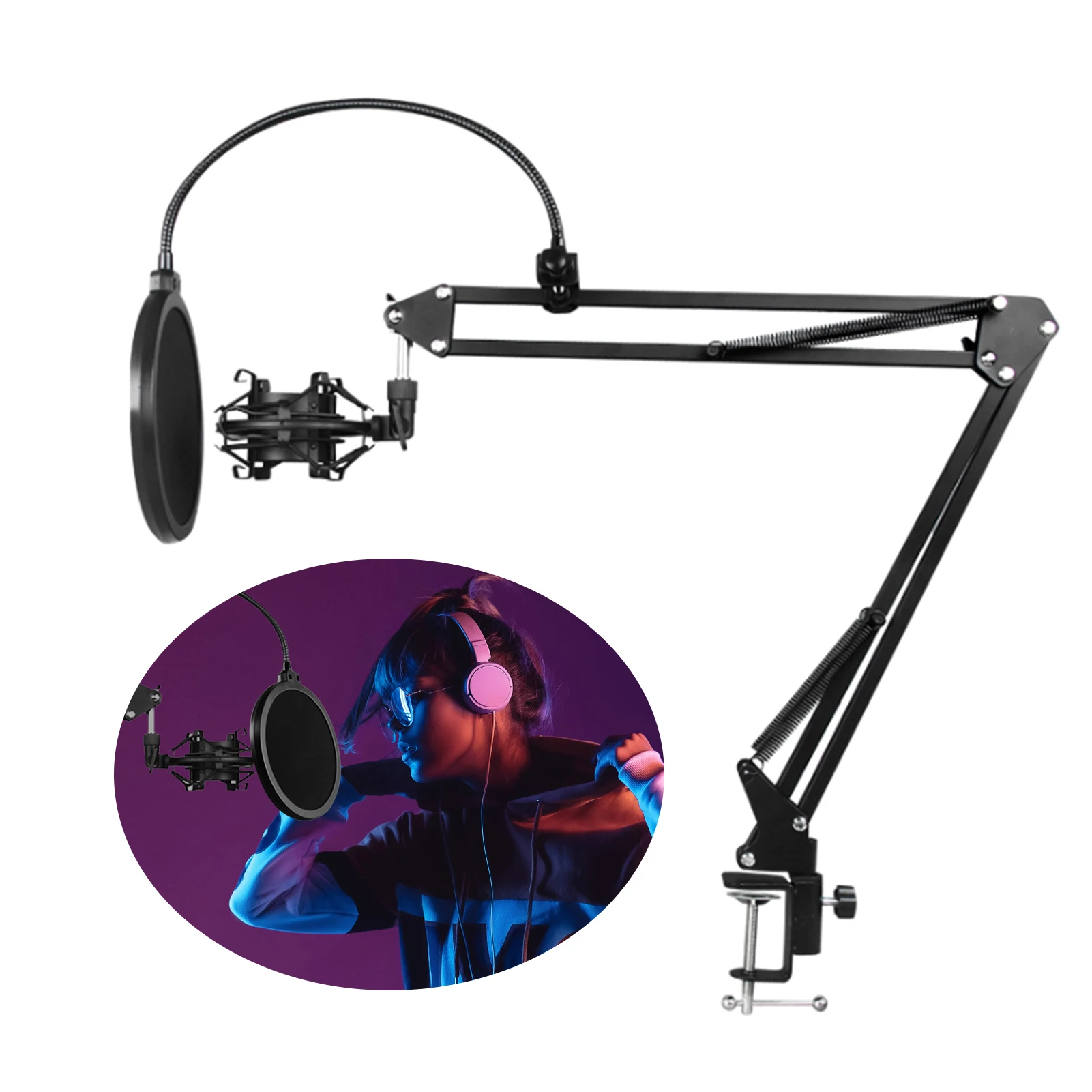 Подставка для микрофона D8 регулируемый кронштейн с универсальным