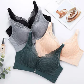 

New Style Push up Small Bust Underwear Women's Push-up Bra without Steel Ring Breast Hugging Sexy Lace Bra