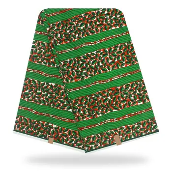 

New Arrival African Veritable Veritable Wax Nigerian Embroidered Ankara Fabric Material 100% Cotton 6Yards For Clothing Sewing