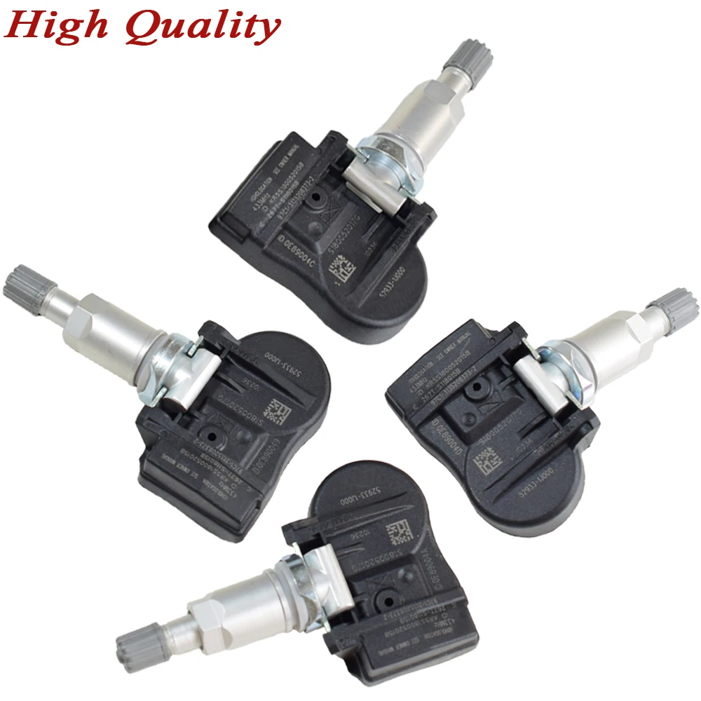 4 шт. 52933-1J000 529331J000 автомобильный TPMS датчик давления в шинах датчик системы для Kia Venga Optima hyundai I20 433 МГц
