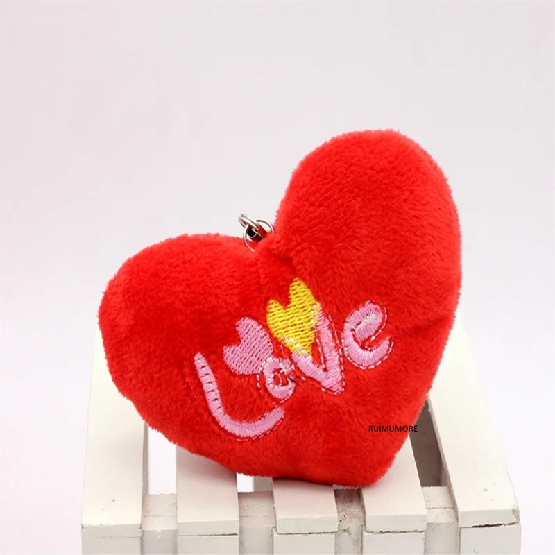 3 цвета маленькая милая плюшевая кукла 6 см в виде любящего сердца Подарочная