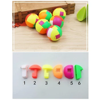

Intelligence Puzzle Assembling Ball Toy Baby Early Education Toy Children Gift Plastic Mini Multi-color Ball Puzzle Toy