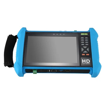 

7 Inch Press Screen IP Camera Tester CVI AHD TVI HDMl Output POE Test 4K 1080P CCTV Monitor 8GB Camera Tester EU Plug