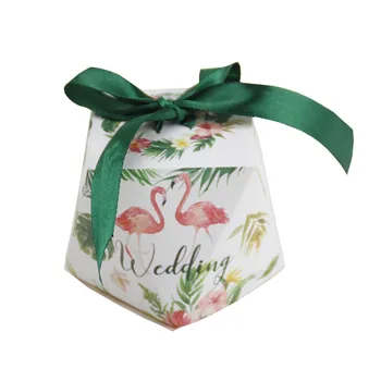 

Flamingo Candy Box Paper Gift Boxes Chocolate Candy Cookie Christmas Wedding Party Baby Shower Paper Favor Gift Packaging Box