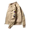 2023 Brad Pitt Fury WW2 Military Tanker Bomber Jacket 100% Cotton Spring Autumn Windbreaker Coat for Men 2